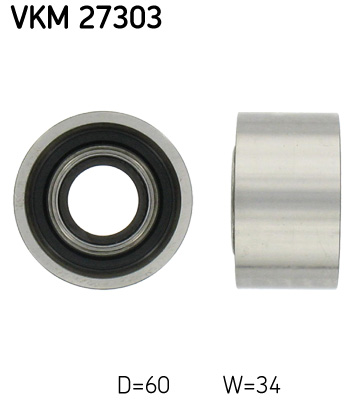 Deflection/Guide Pulley, timing belt - VKM 27303 SKF